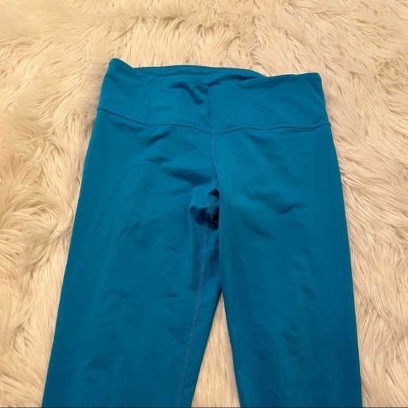 Inner Spirit Cropped Leggings Teal Blue - Picture 4 of 9